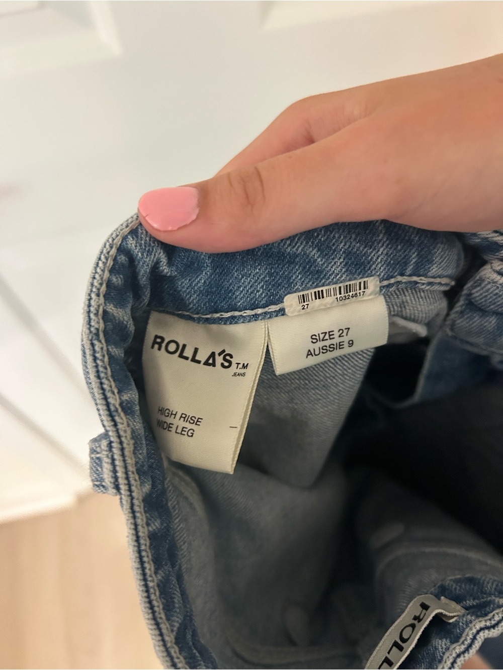 Rolla’s High Rise Wide Leg Sailor Jeans Medium Wash - Picture 5 of 5
